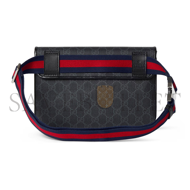 GUCCI GG BLACK SMALL BELT BAG 792091 (24*16.5*6cm) GUCCI GG BLACK SMALL BELT BAG 792091 (24*16.5*6cm)